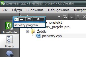 pierwszy program